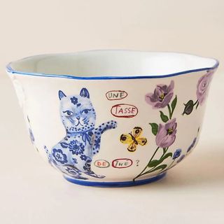 アンソロポロジー(Anthropologie)のアンソロポロジー ナタリーレテ ボウル 猫 小鳥(食器)