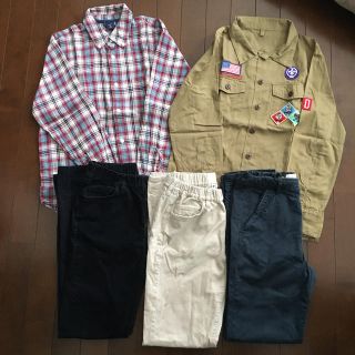 ユニクロ(UNIQLO)の男の子150 ギャップ ユニクロ ザラなどまとめ売り5点(Tシャツ/カットソー)