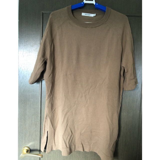 moussy(マウジー)のmoussy  SIDE SLIT LONG KNIT TEE レディースのトップス(Tシャツ(半袖/袖なし))の商品写真