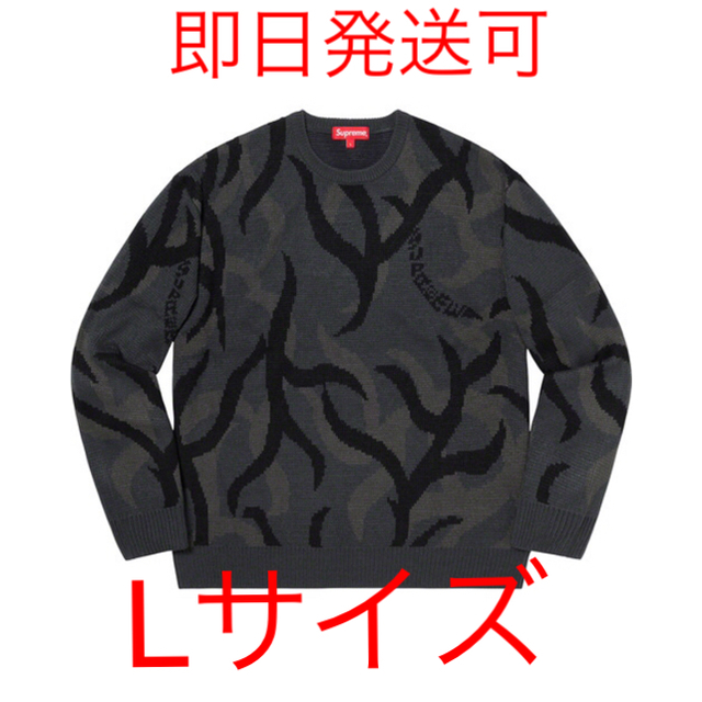 Supreme(シュプリーム)の本日発送可能 Trival Camo sweater Black メンズのトップス(ニット/セーター)の商品写真