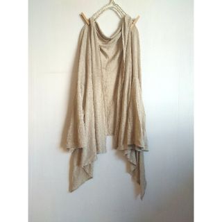 ネストローブ(nest Robe)のハンドメイド☆リネン100%ストールカーディガン(カーディガン)