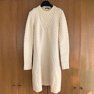 アレキサンダーマックイーン(Alexander McQueen)のアレキサンダーマックイーン ニット ワンピース(ひざ丈ワンピース)