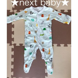 ネクスト(NEXT)のあじさい様専用　　　　next baby 長袖 アニマル柄カバーオール(カバーオール)