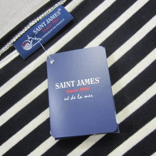 SAINT JAMES(セントジェームス)の【新品】[T4] セントジェームス ウエッソン 長袖 ブラック/キナリ メンズのトップス(Tシャツ/カットソー(七分/長袖))の商品写真