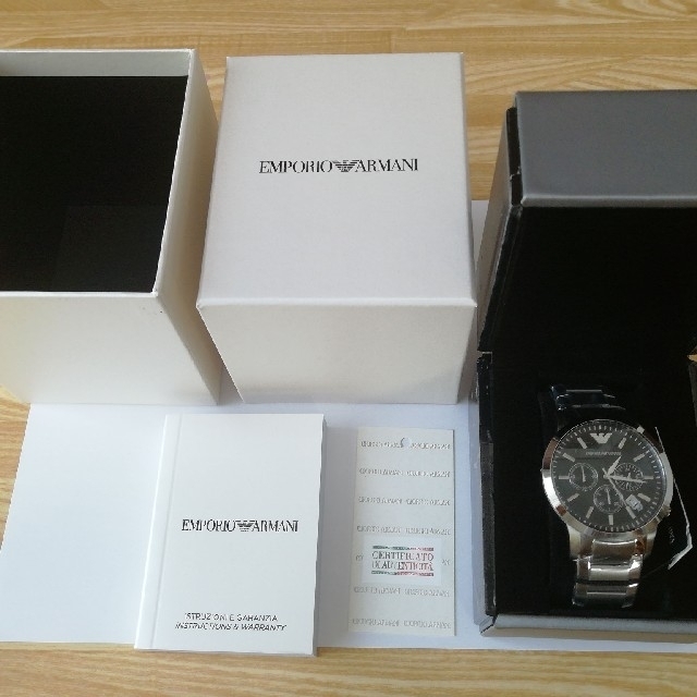 Emporio Armani(エンポリオアルマーニ)のエンポリオアルマーニ AR2434 腕時計 メンズ クロノグラフ クォーツ メンズの時計(腕時計(アナログ))の商品写真