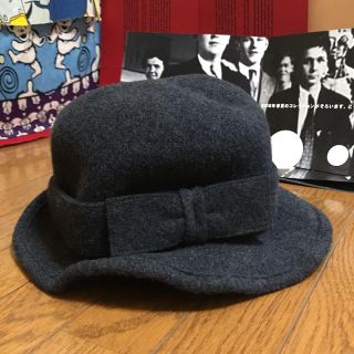 コムデギャルソン(COMME des GARCONS)のコムデギャルソン コムコム✕SCHA★ワイヤー入りリボンハット(ハット)