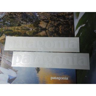 パタゴニア(patagonia)のパタゴニア 切り文字 ステッカー patagonia　カッティング　白文字(その他)