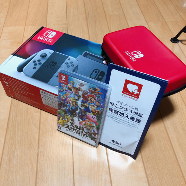 値下げしました！[美品・保証書付] ニンテンドースイッチ&スマブラ&専用ケース