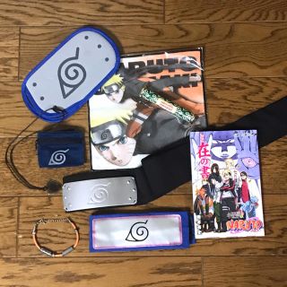 NARUTO グッズ 額あて タオルなど  色々 コスプレ グッズ9品(小道具)