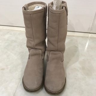 ザラキッズ(ZARA KIDS)のZARA本革ボアブーツ16㎝(ブーツ)