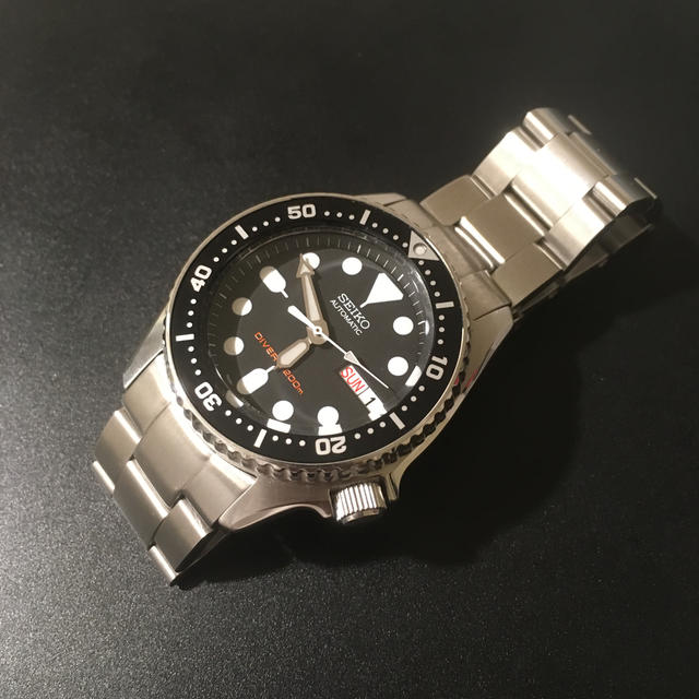 ブラックボーイのボーイズサイズ SKX013 セイコー 社外ブレス(1万円換装)