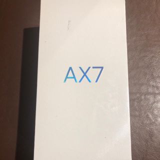 アンドロイド(ANDROID)の新品未開封 OPPO AX7 ゴールド 国内正規品 SIMフリー(スマートフォン本体)