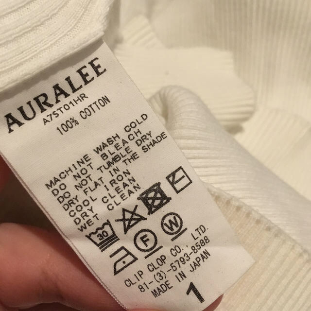 Ron Herman(ロンハーマン)のAURALEE  レディースのトップス(Tシャツ(半袖/袖なし))の商品写真