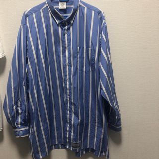 バレンシアガ(Balenciaga)のVETEMENTS オーバーサイズストライプシャツ(シャツ)