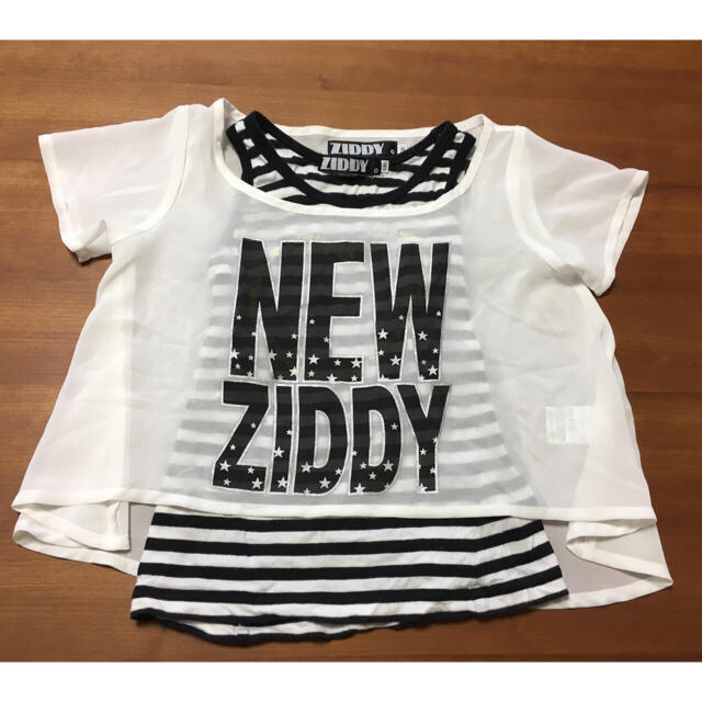 ZIDDY(ジディー)のziddy♪シースルートップス♪ダンス130 キッズ/ベビー/マタニティのキッズ服女の子用(90cm~)(Tシャツ/カットソー)の商品写真