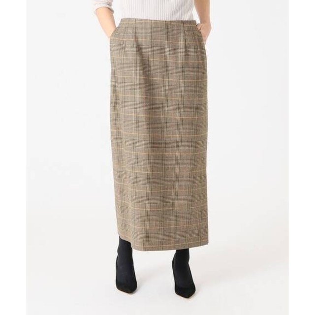 IENA(イエナ)の★☆未使用・タグ付き★☆ ウールチェックタイトスカート レディースのスカート(ロングスカート)の商品写真