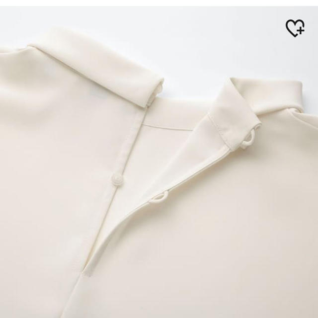 UNIQLO(ユニクロ)のユニクロ ドレープブラウス 七分袖 Ｍサイズ レディースのトップス(シャツ/ブラウス(長袖/七分))の商品写真