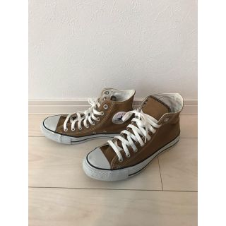 コンバース(CONVERSE)の大人気★脱色コンバース★ハイカットスニーカー★25cm★ブラウン★オリジナル色(スニーカー)