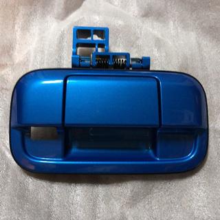 スズキ(スズキ)のワゴンR用 バックドアハンドル　ブルー（バックカメラ取付用）(車種別パーツ)