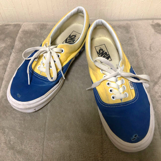 VANS(ヴァンズ)のNo.124 VANS スニーカー ローカット ブルー イエロー メンズの靴/シューズ(スニーカー)の商品写真