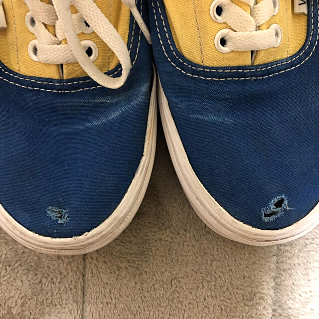 VANS(ヴァンズ)のNo.124 VANS スニーカー ローカット ブルー イエロー メンズの靴/シューズ(スニーカー)の商品写真