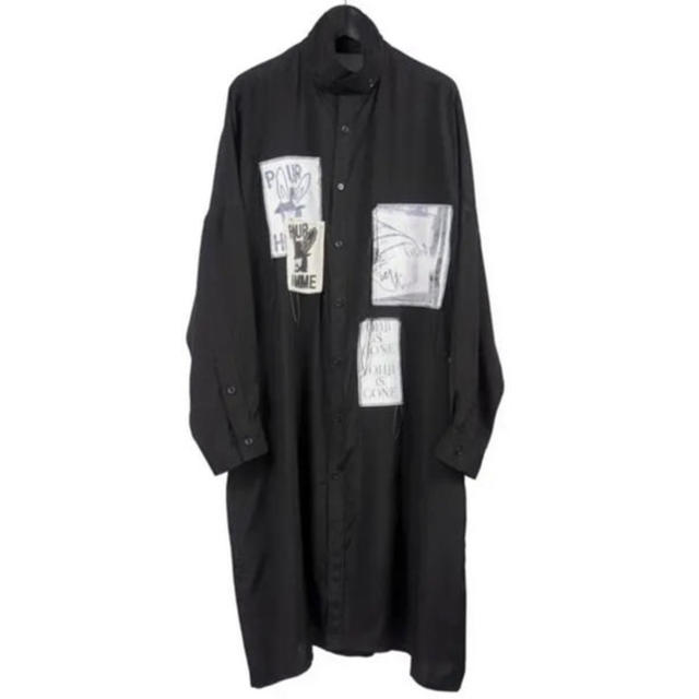 yohjiyamamoto パッチシャツ