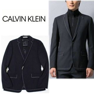 カルバンクライン(Calvin Klein)の《カルバンクライン》新品 ミニスターウールステッチワーク 2Bジャケット S(テーラードジャケット)