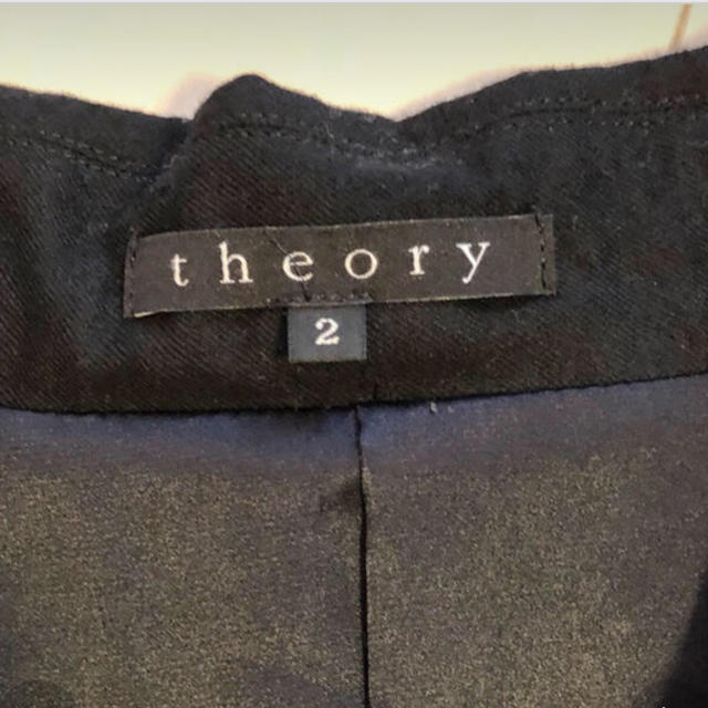 theory(セオリー)のセオリー コート ブラック 黒 Aライン  レディースのジャケット/アウター(その他)の商品写真