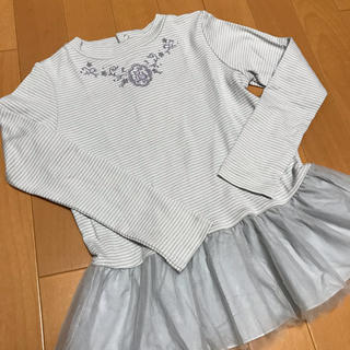 アナスイミニ(ANNA SUI mini)のANNA SUI mini 裾切り替え長袖Tシャツ(Tシャツ/カットソー)