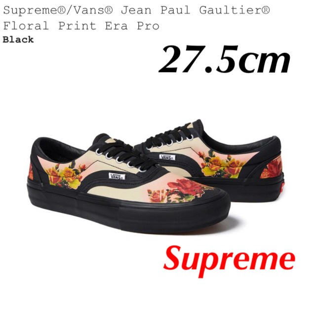 Supreme Floral Print Era Pro 27.5cmBlackSIZE