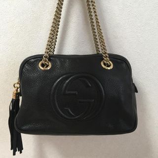 グッチ(Gucci)のグッチGUCCI ソーホー ダブルチェーン ショルダーバッグ(ショルダーバッグ)