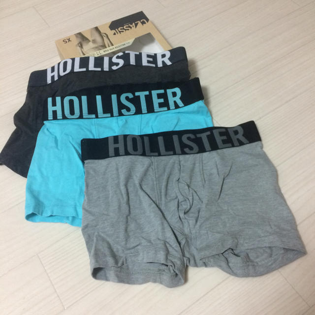 Hollister(ホリスター)のホリスター HOLLISTER ボクサーパンツ 3枚セット XS ★新品 メンズのアンダーウェア(ボクサーパンツ)の商品写真