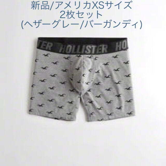 Hollister(ホリスター)の新品★ ホリスター HOLLISTER ボクサーパンツ 2枚セット メンズのアンダーウェア(ボクサーパンツ)の商品写真