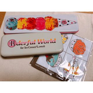 アイスクリーム(ICE CREAM)のSALE♡貴重♡サーティワンアイスクリーム ハンカチ・ペンケースセット(ペンケース/筆箱)