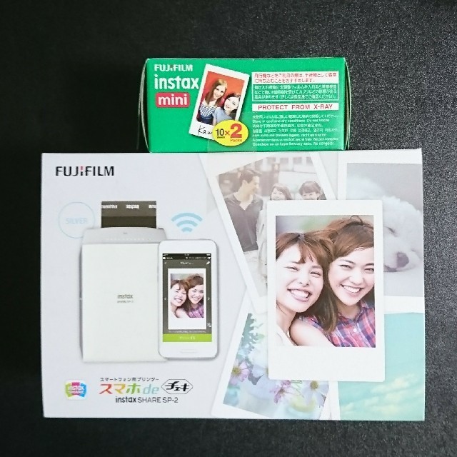 FUJIFILM スマホdeチェキ instax SHARE SP-2 シルバー