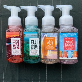 バスアンドボディーワークス(Bath & Body Works)のバスアンドボディワークス ハンドソープ ４本(ボディソープ/石鹸)