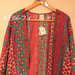 メルロー(merlot)の＊Fillil-フィリル ＊新品 花柄ガウンカーディガン(カーディガン)