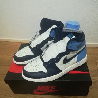 ナイキ(NIKE)の25cm AIR JORDAN 1 RETRO HIGH OG　Obsidian(スニーカー)