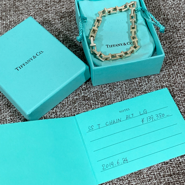 Tiffany & Co. - TIFFANY Tチェーン ブレスレット Lサイズ