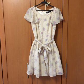 ミッシュマッシュ(MISCH MASCH)の花柄シフォン フレアワンピース(ひざ丈ワンピース)