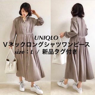 ユニクロ(UNIQLO)の31 ロングシャツワンピース(ロングワンピース/マキシワンピース)