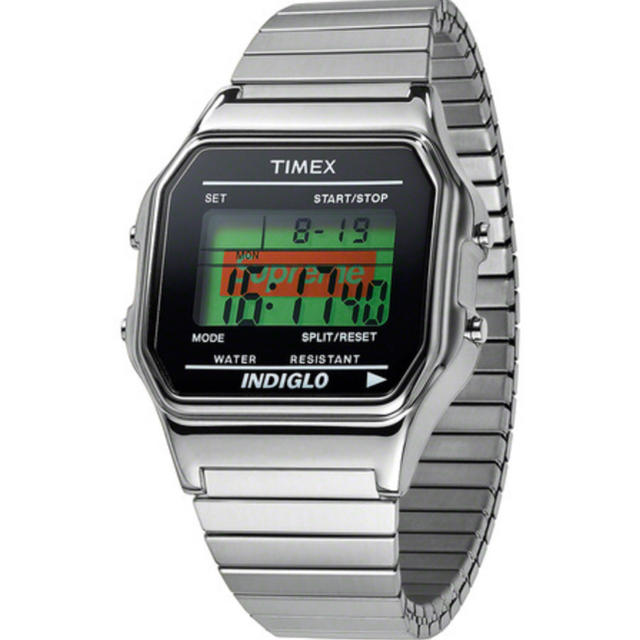 新品正規品 Supreme Timex Digital Watch silver