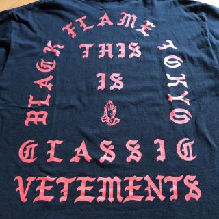 スラッシャー(THRASHER)のブラックフレイム black flame ロンt vetements(Tシャツ/カットソー(七分/長袖))