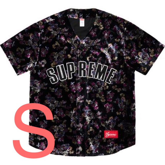 Supreme - 新品】Supreme Floral Velour Baseball Jerseyの通販 by はなはな's shop