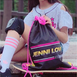 ジェニィ(JENNI)のニコプチ 2019年8月号付録 JENNI love ジェニィラブ ナップサック(リュック/バックパック)