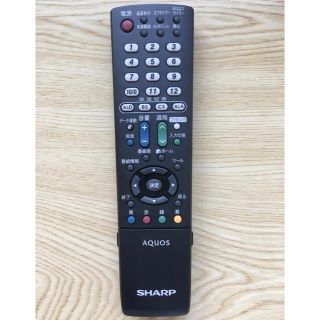 シャープ(SHARP)の【未使用】シャープ AQUOS テレビリモコン GA932WJSA(その他)