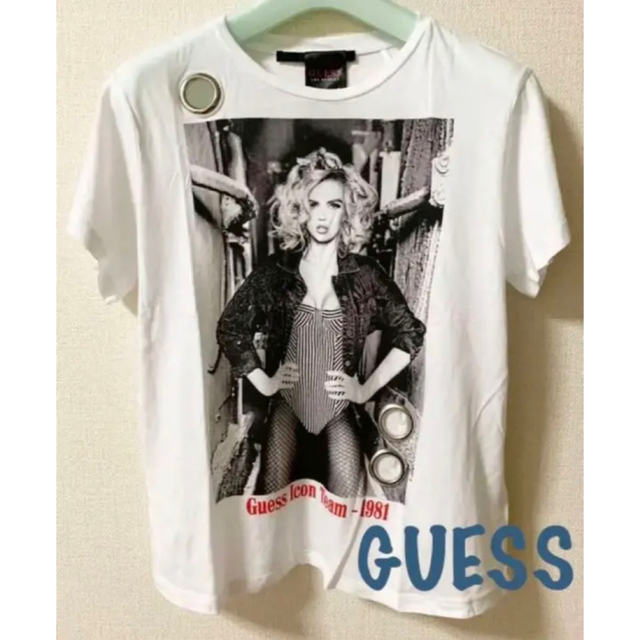 GUESS(ゲス)の【希少！】GUESS アイコン ICON Tシャツ (XS) レディースのトップス(Tシャツ(半袖/袖なし))の商品写真