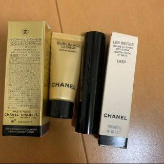 シャネル(CHANEL)のレ ベージュ ボーム ア レーヴル DEEP ➕サンプル1個(口紅)