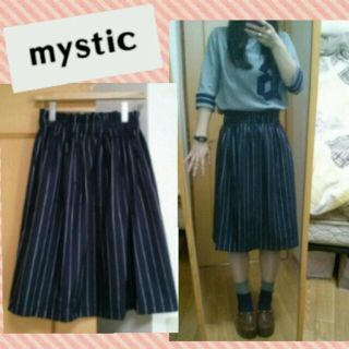 ミスティック(mystic)の【新品】mystic＊ミモレ丈スカート(ひざ丈スカート)