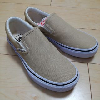 ヴァンズ(VANS)のVANS V98CLA / SLIP ON / BEIGE(スリッポン/モカシン)